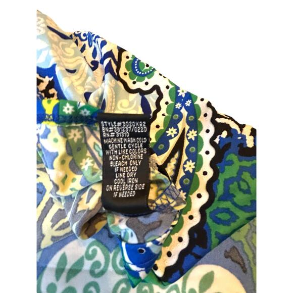 NWT ALYX BLue and Green Paisley Dress - Size 1X - Picture 11 of 14